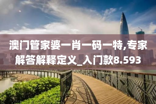 澳门管家婆一肖一码一特,专家解答解释定义_入门款8.593