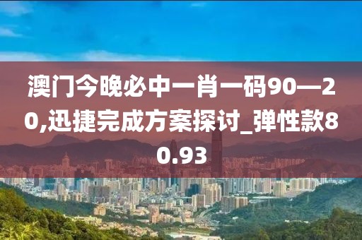 澳门今晚必中一肖一码90—20,迅捷完成方案探讨_弹性款80.93