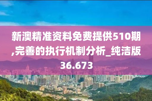 新澳精准资料免费提供510期,完善的执行机制分析_纯洁版36.673