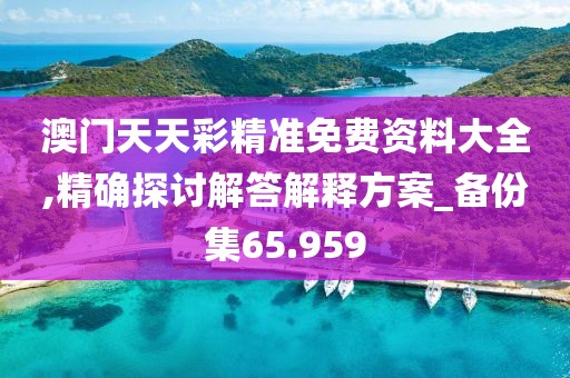 澳门天天彩精准免费资料大全,精确探讨解答解释方案_备份集65.959