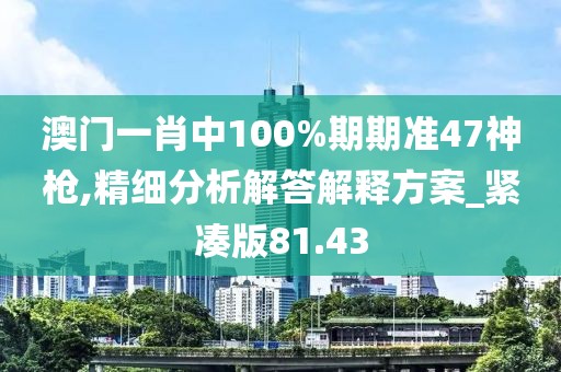 澳门一肖中100%期期准47神枪,精细分析解答解释方案_紧凑版81.43