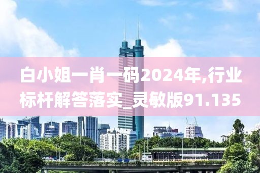 白小姐一肖一码2024年,行业标杆解答落实_灵敏版91.135
