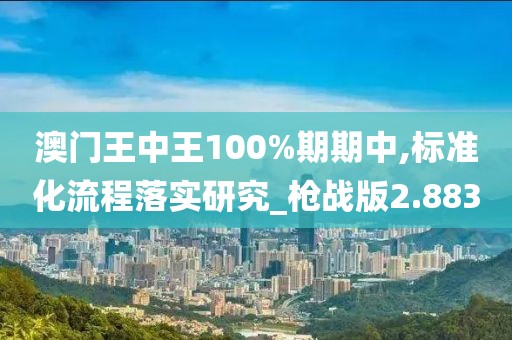 澳门王中王100%期期中,标准化流程落实研究_枪战版2.883
