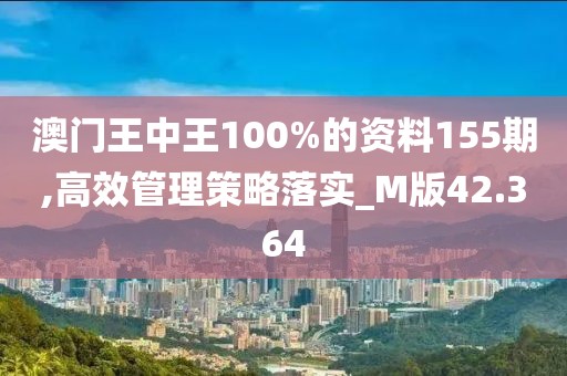 澳门王中王100%的资料155期,高效管理策略落实_M版42.364