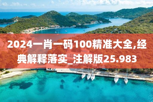 2024一肖一码100精准大全,经典解释落实_注解版25.983