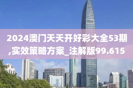 2024澳门天天开好彩大全53期,实效策略方案_注解版99.615