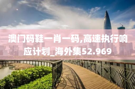 澳门码鞋一肖一码,高速执行响应计划_海外集52.969