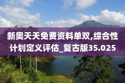新奥天天免费资料单双,综合性计划定义评估_复古版35.025