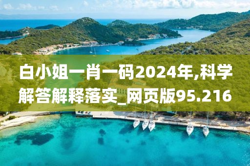 白小姐一肖一码2024年,科学解答解释落实_网页版95.216