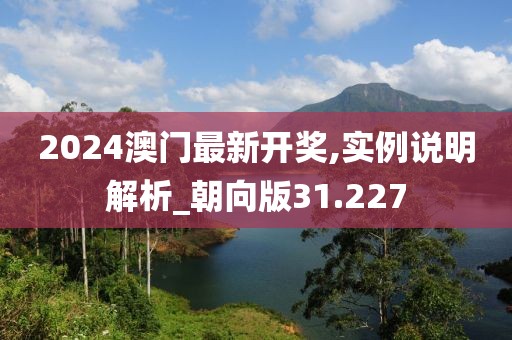 2024澳门最新开奖,实例说明解析_朝向版31.227