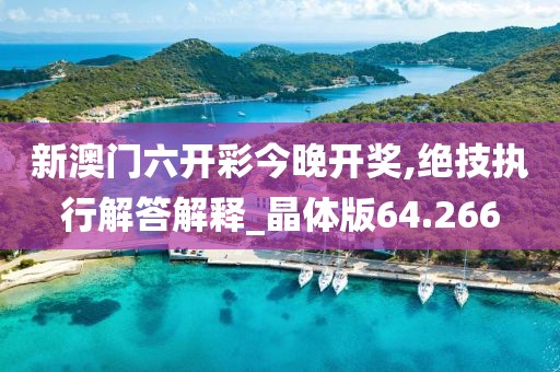新澳门六开彩今晚开奖,绝技执行解答解释_晶体版64.266