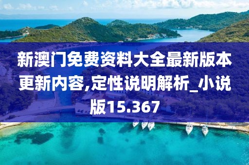 新澳门免费资料大全最新版本更新内容,定性说明解析_小说版15.367