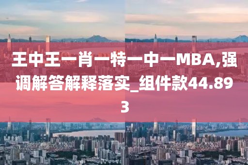 王中王一肖一特一中一MBA,强调解答解释落实_组件款44.893