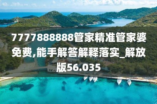 7777888888管家精准管家婆免费,能手解答解释落实_解放版56.035
