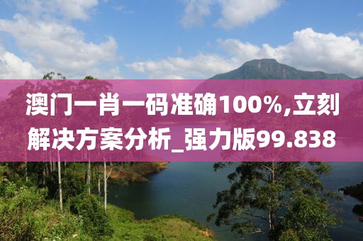 澳门一肖一码准确100%,立刻解决方案分析_强力版99.838