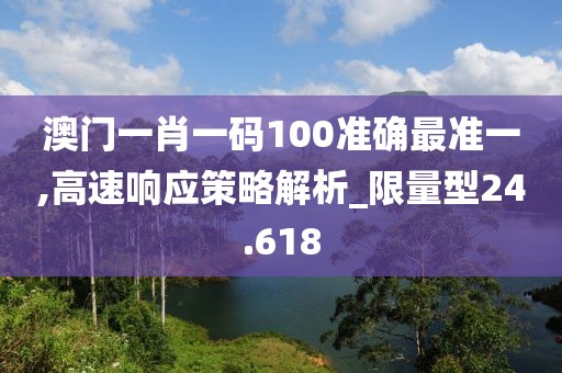 澳门一肖一码100准确最准一,高速响应策略解析_限量型24.618