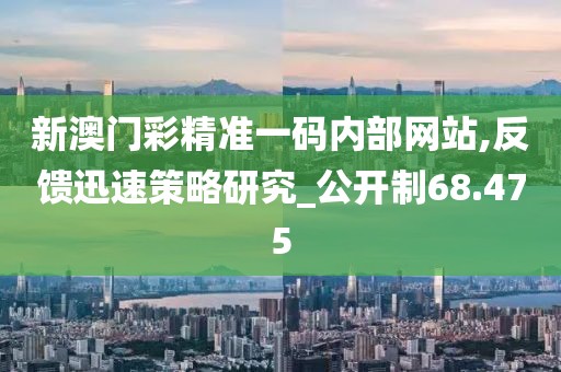 新澳门彩精准一码内部网站,反馈迅速策略研究_公开制68.475