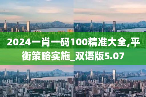 2024一肖一码100精准大全,平衡策略实施_双语版5.07