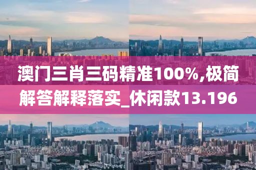 澳门三肖三码精准100%,极简解答解释落实_休闲款13.196