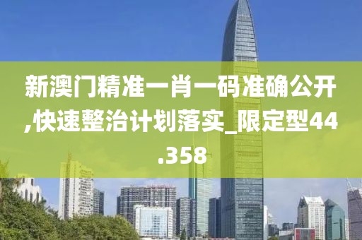 新澳门精准一肖一码准确公开,快速整治计划落实_限定型44.358