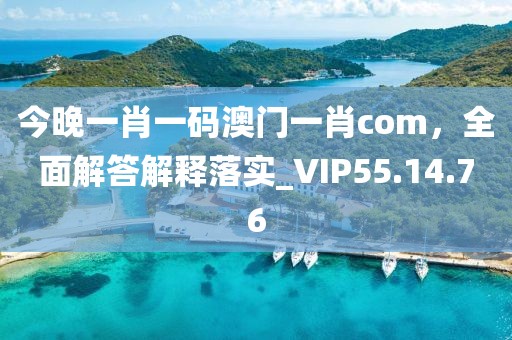 今晚一肖一码澳门一肖com，全面解答解释落实_VIP55.14.76