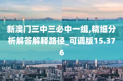 新澳门三中三必中一组,精细分析解答解释路径_可调版15.376