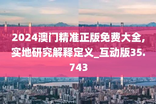 2024澳门精准正版免费大全,实地研究解释定义_互动版35.743