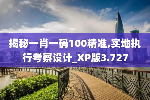 揭秘一肖一码100精准,实地执行考察设计_XP版3.727