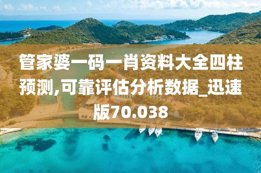管家婆一码一肖资料大全四柱预测,可靠评估分析数据_迅速版70.038