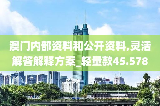 澳门内部资料和公开资料,灵活解答解释方案_轻量款45.578