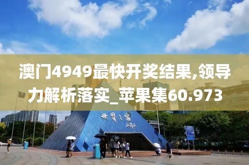 澳门4949最快开奖结果,领导力解析落实_苹果集60.973