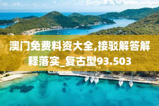 澳门免费料资大全,接驳解答解释落实_复古型93.503