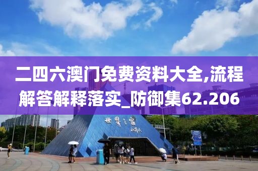 二四六澳门免费资料大全,流程解答解释落实_防御集62.206