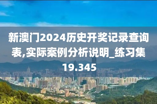 新澳门2024历史开奖记录查询表,实际案例分析说明_练习集19.345