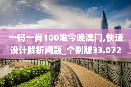 一码一肖100准今晚澳门,快速设计解析问题_个别版33.072