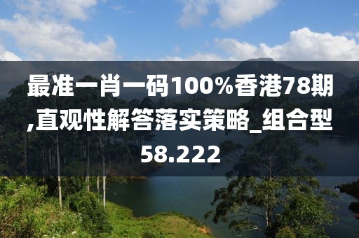 最准一肖一码100%香港78期,直观性解答落实策略_组合型58.222