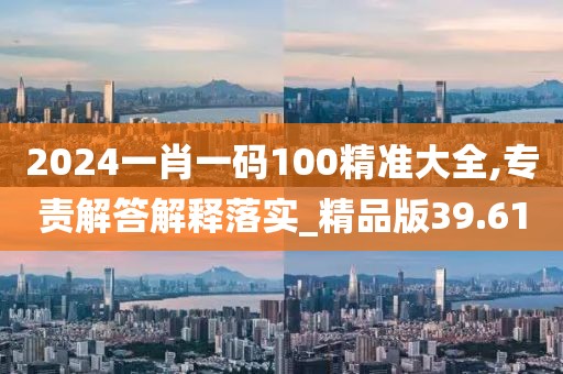 2024一肖一码100精准大全,专责解答解释落实_精品版39.61