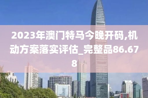 2023年澳门特马今晚开码,机动方案落实评估_完整品86.678