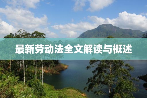 最新劳动法全文解读与概述