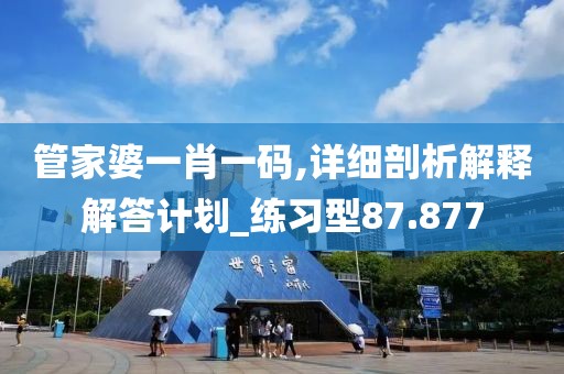 管家婆一肖一码,详细剖析解释解答计划_练习型87.877