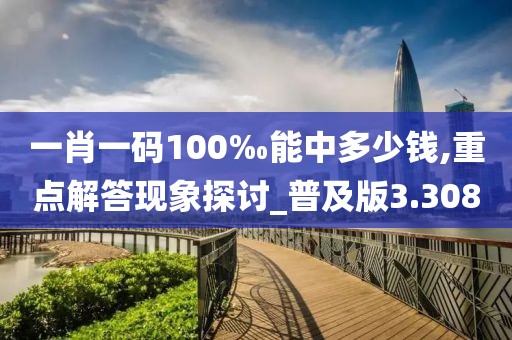 一肖一码100‰能中多少钱,重点解答现象探讨_普及版3.308