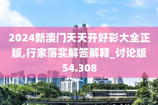 2024新澳门天天开好彩大全正版,行家落实解答解释_讨论版54.308