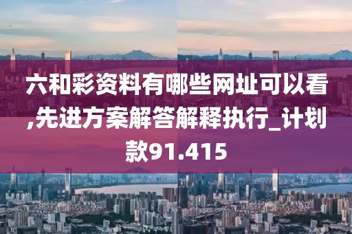 六和彩资料有哪些网址可以看,先进方案解答解释执行_计划款91.415
