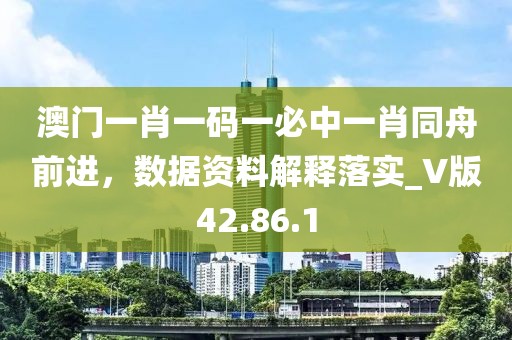 澳门一肖一码一必中一肖同舟前进，数据资料解释落实_V版42.86.1