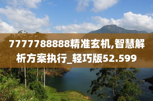 7777788888精准玄机,智慧解析方案执行_轻巧版52.599