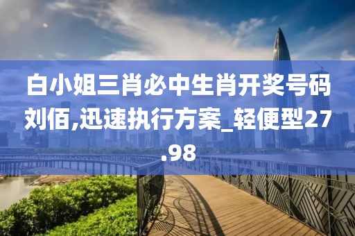 白小姐三肖必中生肖开奖号码刘佰,迅速执行方案_轻便型27.98