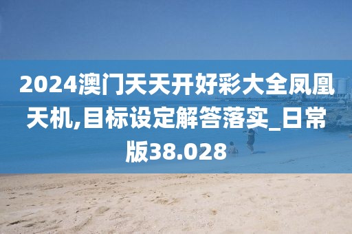 2024澳门天天开好彩大全凤凰天机,目标设定解答落实_日常版38.028