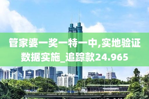 管家婆一奖一特一中,实地验证数据实施_追踪款24.965