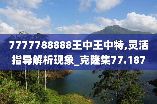 7777788888王中王中特,灵活指导解析现象_克隆集77.187