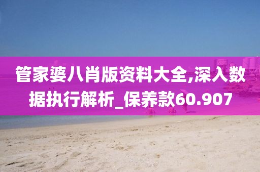管家婆八肖版资料大全,深入数据执行解析_保养款60.907